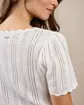 Pull manches courtes blanc
