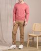 Pull col rond rose