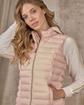 Doudoune sans manches rose