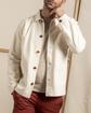 Veste peintre unie broderie 3 vaches en coton Veste peintre unie broderie 3 vaches en coton