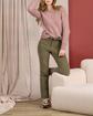 Pull aux détails ajourés violet Pull aux détails ajourés violet