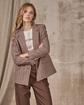 Blazer pied-de-poule Edwina beige Blazer pied-de-poule Edwina beige