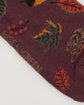 Chaussettes à motifs feuillages rouge Chaussettes à motifs feuillages rouge