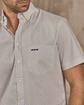 Chemise micro motifs blanc