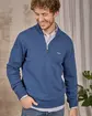 Pull col camionneur bleu Pull col camionneur bleu