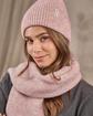 Bonnet maille rose Bonnet maille rose