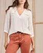 Blouse à détails blanc