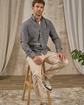 Chemise unie gris