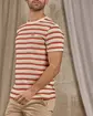 T-shirt rayé rouge