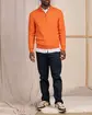 Pull col camionneur orange