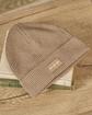 Bonnet en tricot beige