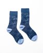 Chaussettes fantaisie motifs vélos bleu Chaussettes fantaisie motifs vélos bleu