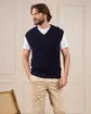 Pull sans manches Gilles bleu