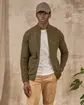 Cardigan zippé col montant vert Cardigan zippé col montant vert