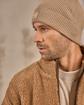 Bonnet en tricot beige