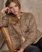 Veste matelassée léopard beige Veste matelassée léopard beige