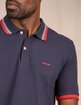 Polo à contraste bleu Polo à contraste bleu
