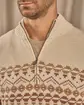 Pull camionneur beige