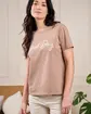 T-shirt brodé Gaëlle beige