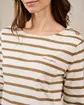 T-shirt marinière beige