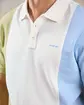 Polo colorblock Garret blanc
