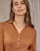 Polo manches longues beige