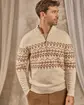 Pull camionneur beige