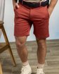 Bermuda chino uni taille élastique en coton Bermuda chino uni taille élastique en coton