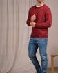 Pull col rond rouge Pull col rond rouge