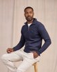 Sweat uni col camionneur bleu Sweat uni col camionneur bleu