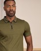 Polo ville zippé vert Polo ville zippé vert