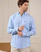 Chemise lin Gibson bleu