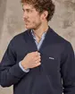 Pull col camionneur bleu Pull col camionneur bleu