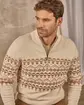 Pull camionneur beige
