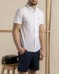 Chemise manches courtes unie broderie trois vaches 100% Coton Chemise manches courtes unie broderie trois vaches 100% Coton