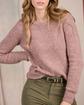 Pull aux détails ajourés violet Pull aux détails ajourés violet