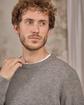 Pull point grain de riz gris