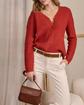 Cardigan détail lurex rouge Cardigan détail lurex rouge