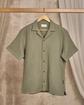 Chemise col bowling vert Chemise col bowling vert