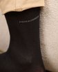 Chaussettes unies en bambou noir Chaussettes unies en bambou noir
