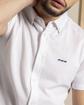 Chemise manches courtes unie broderie trois vaches 100% Coton Chemise manches courtes unie broderie trois vaches 100% Coton