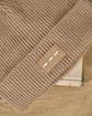 Bonnet en tricot beige