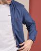 Chemise manches longues bleu