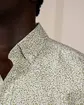 Chemise micro motifs vert