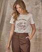 T-shirt Café crème blanc