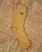 Chaussettes broderie palmier beige