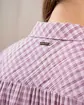 Chemise à carreaux violet