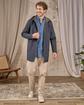 Parka légère bleu