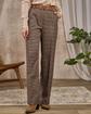 Pantalon pied-de-poule beige Pantalon pied-de-poule beige