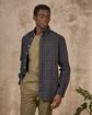 Chemise à carreaux bleu